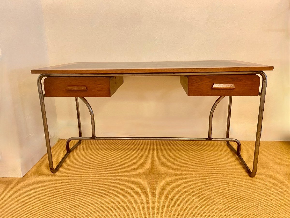 Modernist Desk Dating From The 1940s/1950s-photo-2