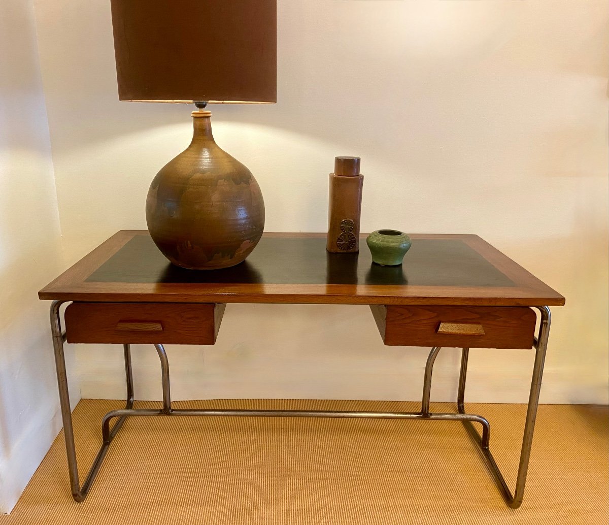 Modernist Desk Dating From The 1940s/1950s-photo-3