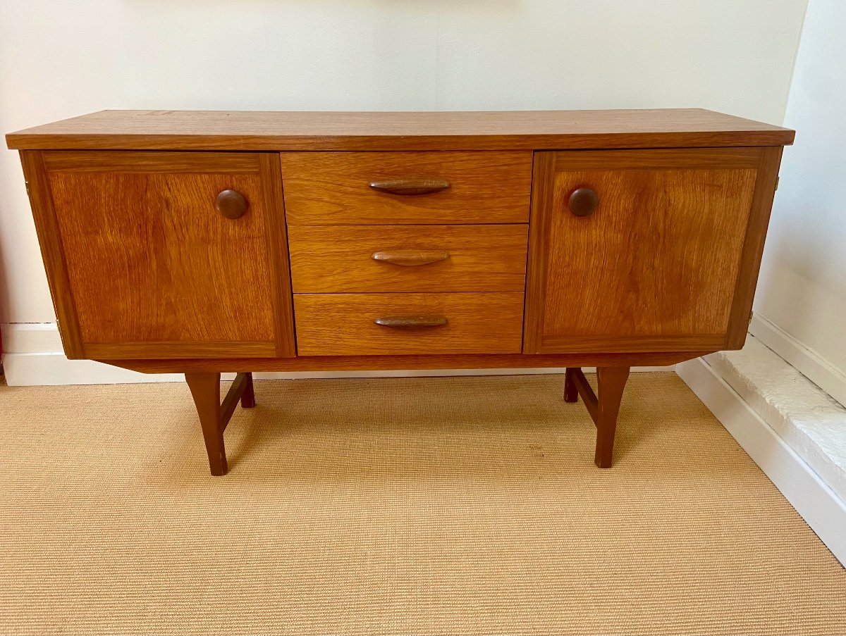 Small Teak Sideboard From The 60s.