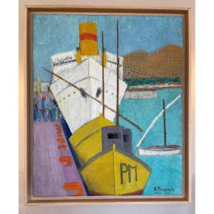 Ibiza, Painting By Raymonde Pagegie (1923-2013), 