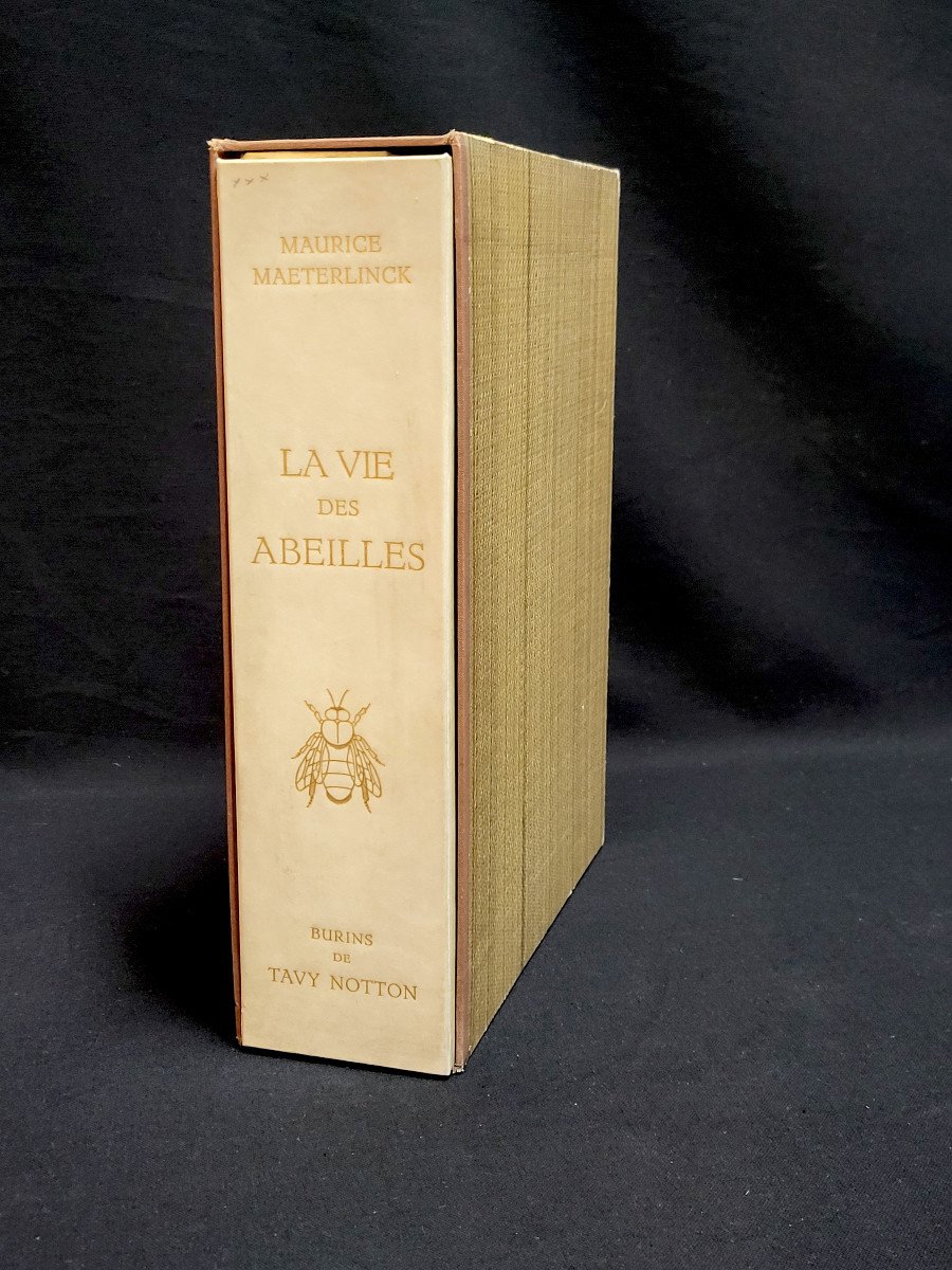 MAURICE MAETERLINCK & TAVY NOTTON, la vie des abeilles, Nice 1954, Ex. sur japon super-nacré.