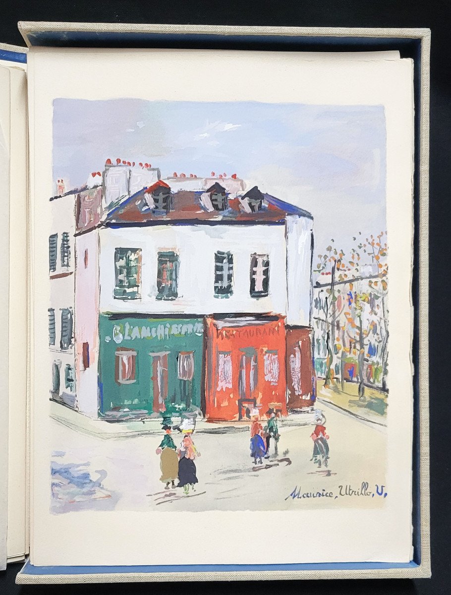 Maurice Utrillo & Jean Vertex "the Inspired Village", In Paris, At The Author's, 1950.-photo-2