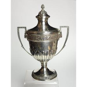 Coupe couverte en argent massif, trophée de golf Argentine 1908, M.o Alexander Clark.