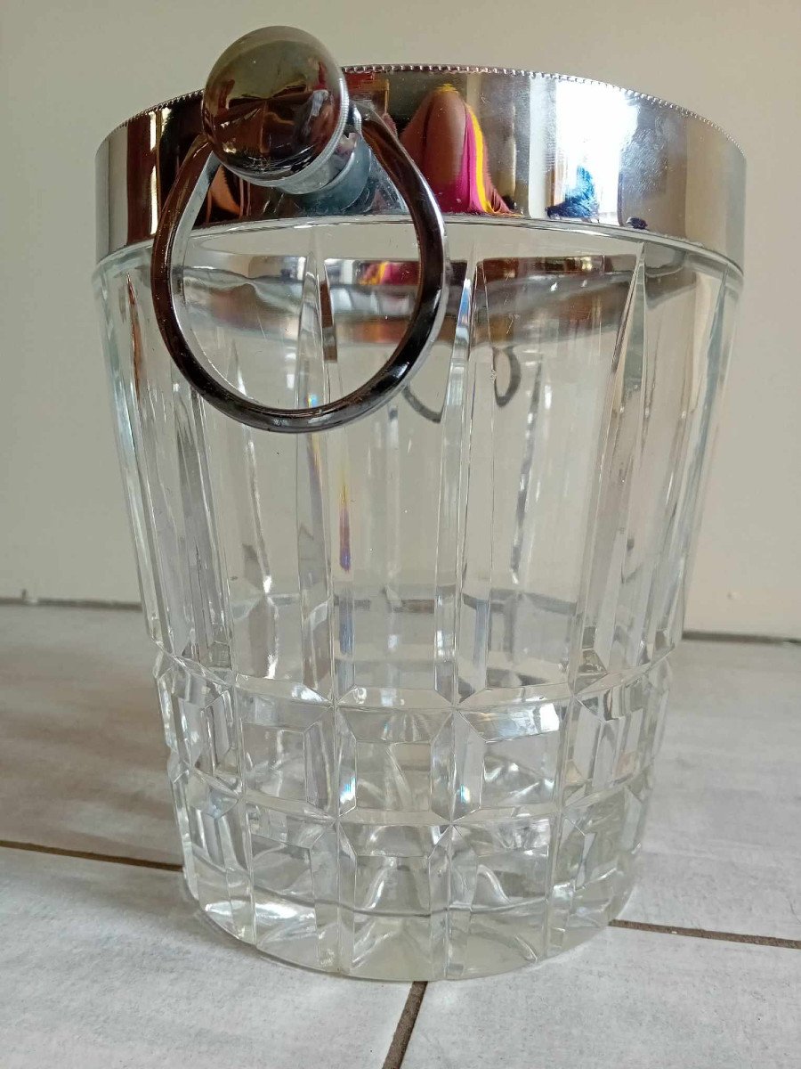 70s Crystal Champagne Bucket-photo-4