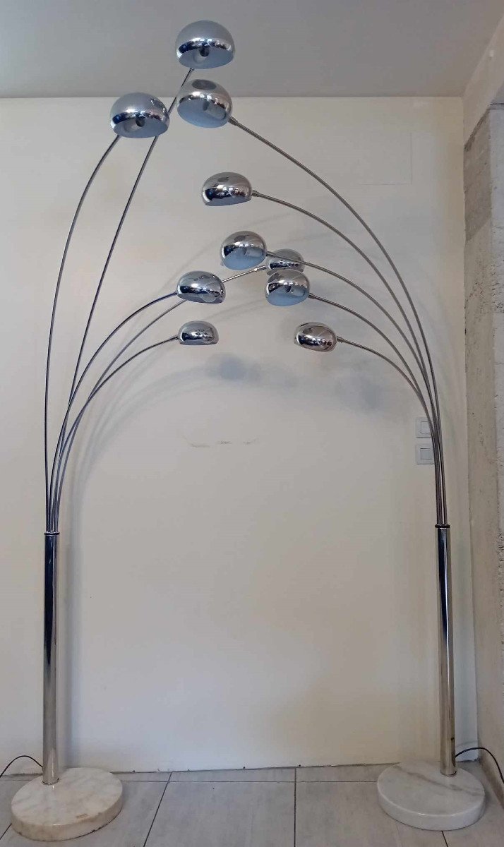 Ensemble De 2 Lampadaires Five Fingers Par Kare Design 70's-photo-1