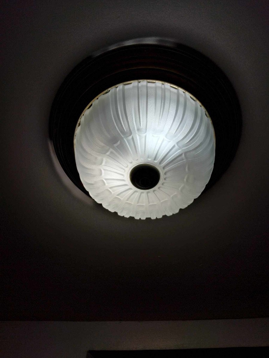 20th Century Neoclassical Style Round Ceiling Light-photo-2