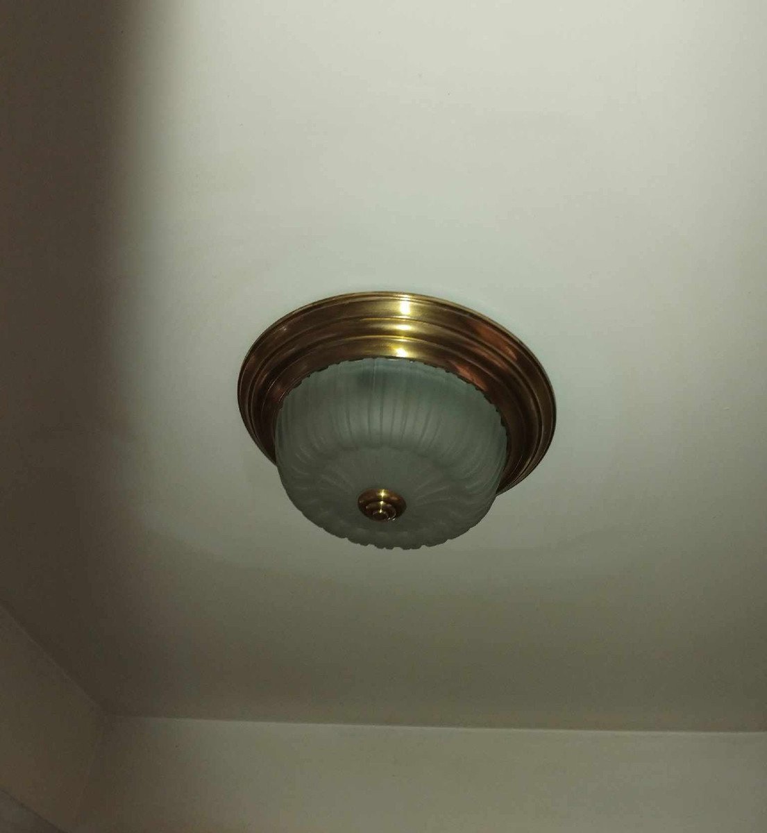 20th Century Neoclassical Style Round Ceiling Light-photo-5