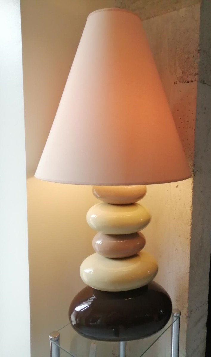 Large Lamp With 5 Pebbles-photo-3