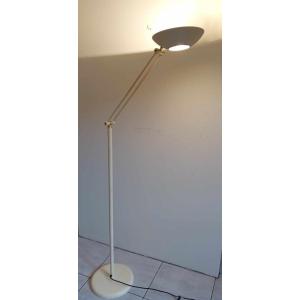 Reading Floor Lamp Italy 70s Cream Color.