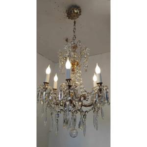 Large 19th Century Crystal Chandelier