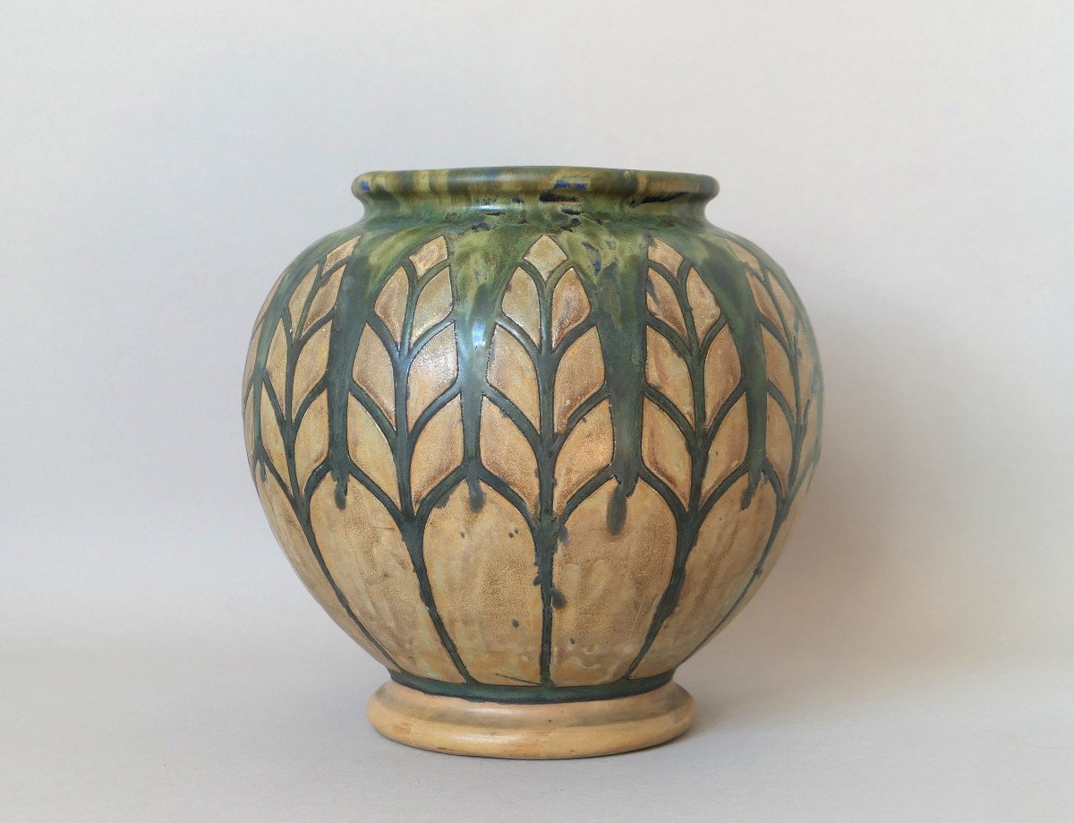 C. Catteau - Africanist Vase -  Stoneware - Decor D1120-photo-2