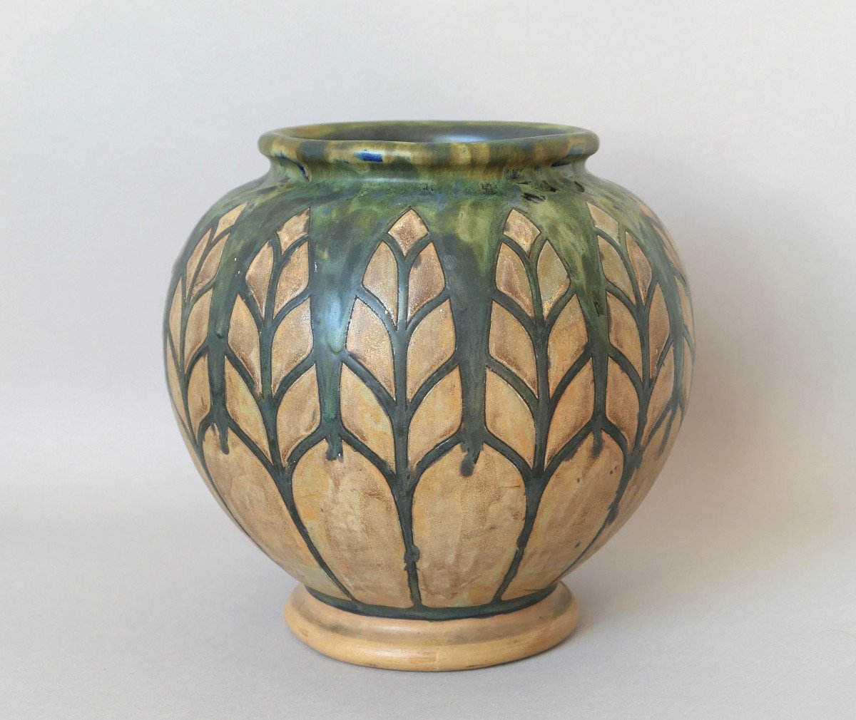 C. Catteau - Africanist Vase -  Stoneware - Decor D1120-photo-3