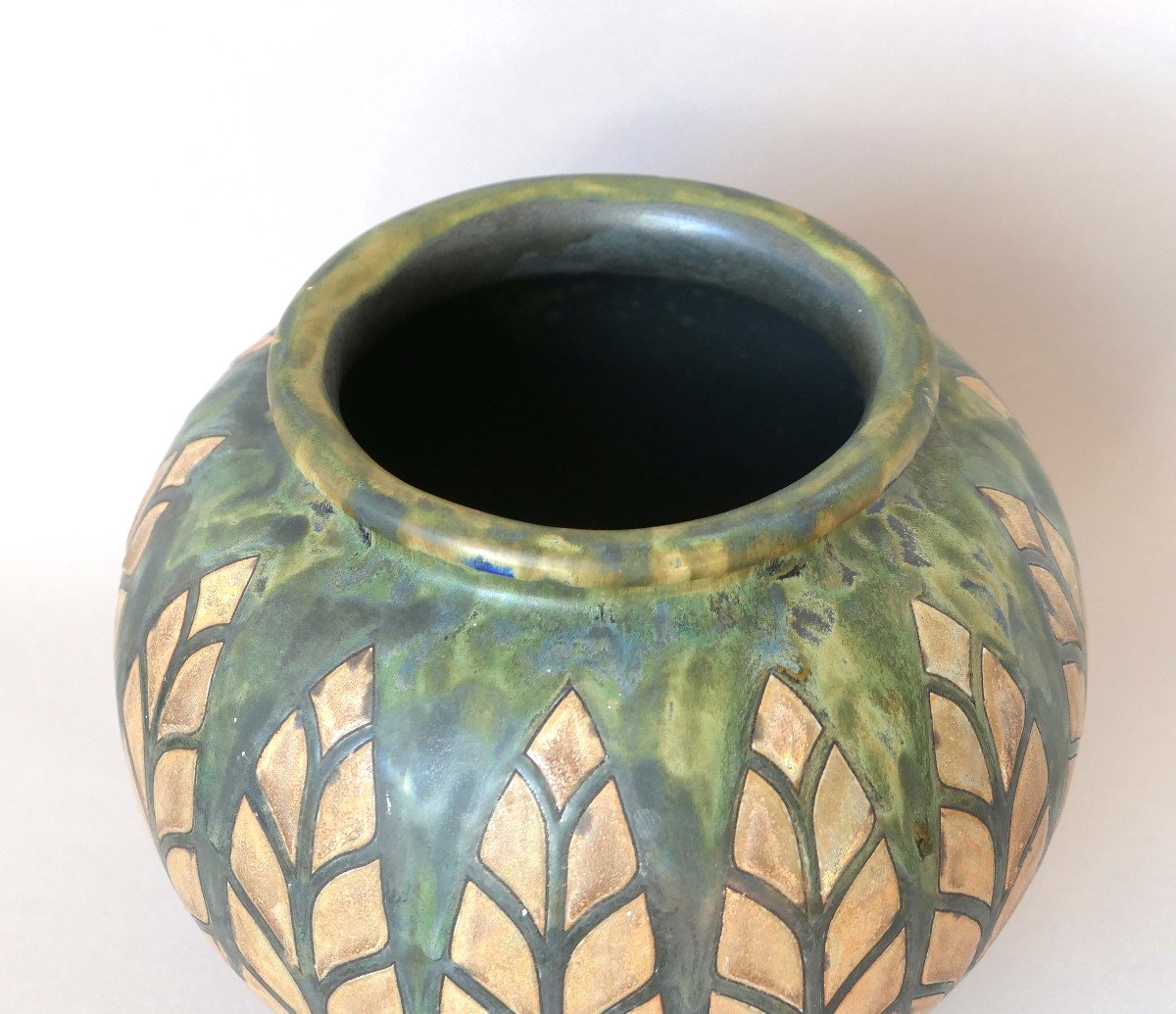 C. Catteau - Africanist Vase -  Stoneware - Decor D1120-photo-1