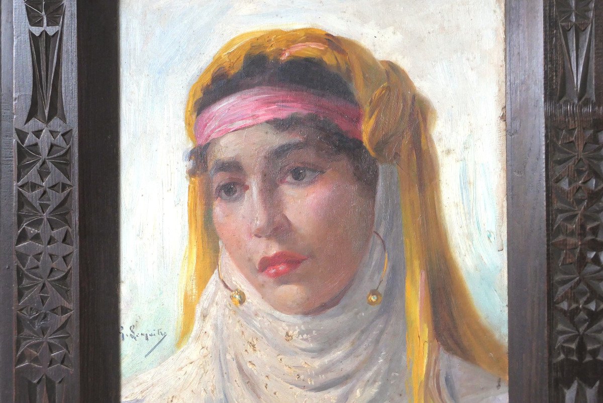 Gustave Lemaitre - Portrait D’une Jeune Berbère-photo-3