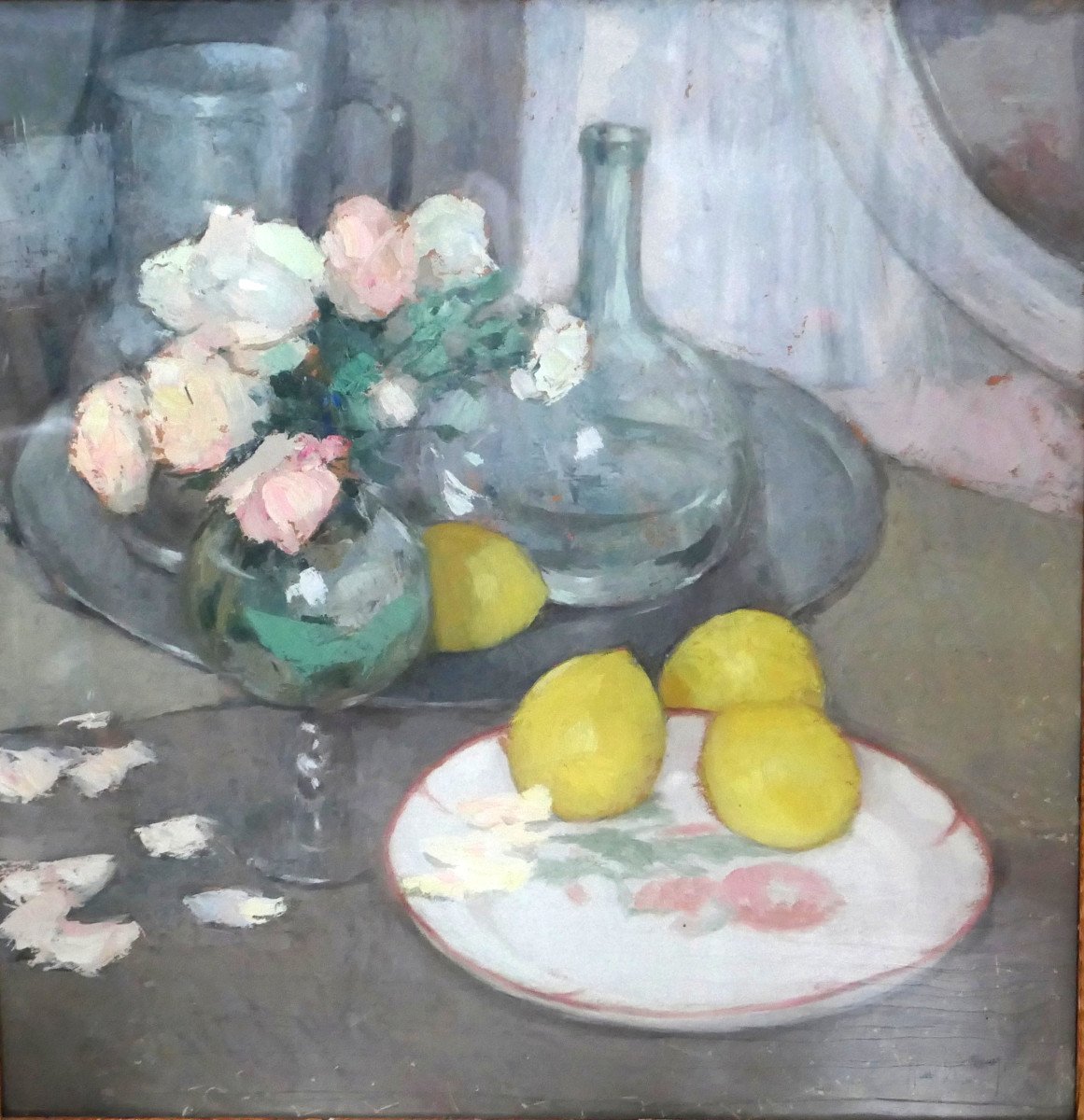 R. De Pauw - Still Life With Lemons And Flowers»