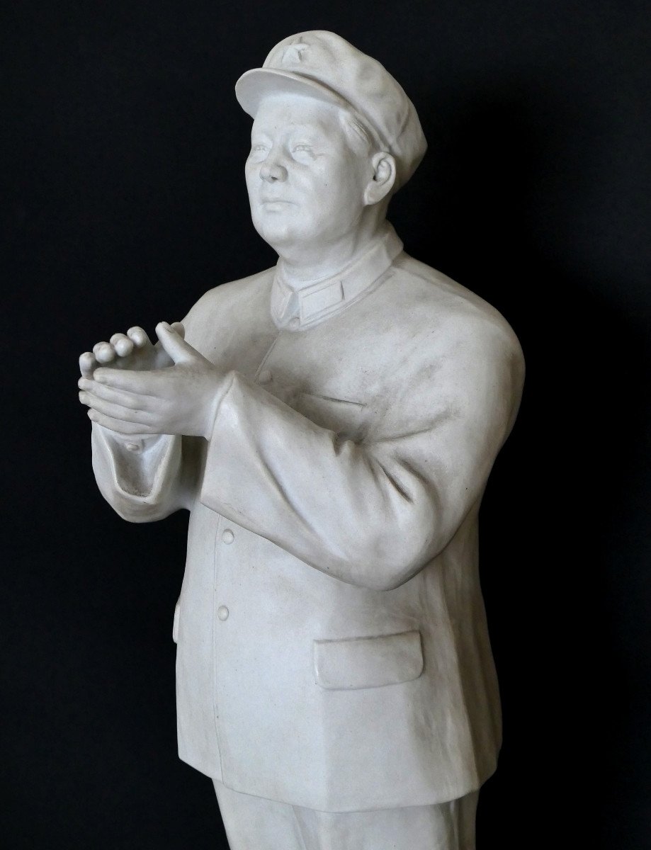 Mao - Grande Sculpture En Biscuit-photo-2