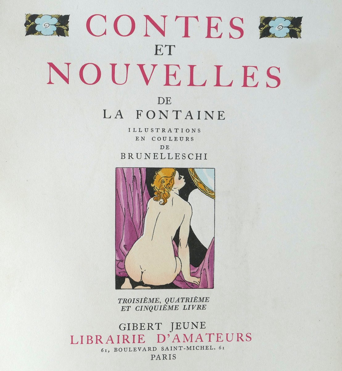 La Fontaine - "contes Et Nouvelles" - Illustrated Edition - Numbered-photo-2