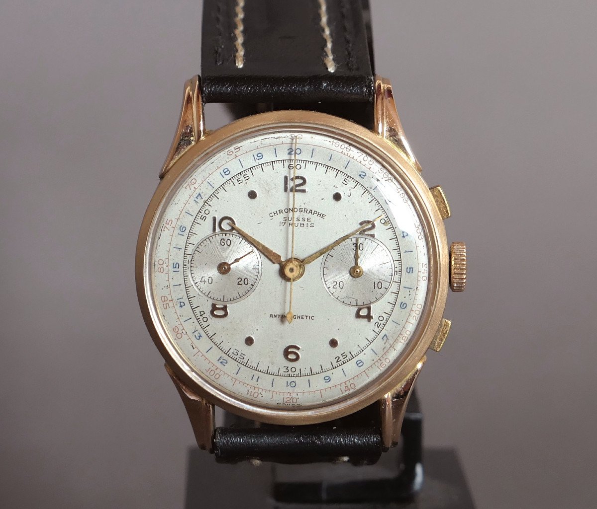 Chronographe Suisse - Or 18 Carats-photo-2