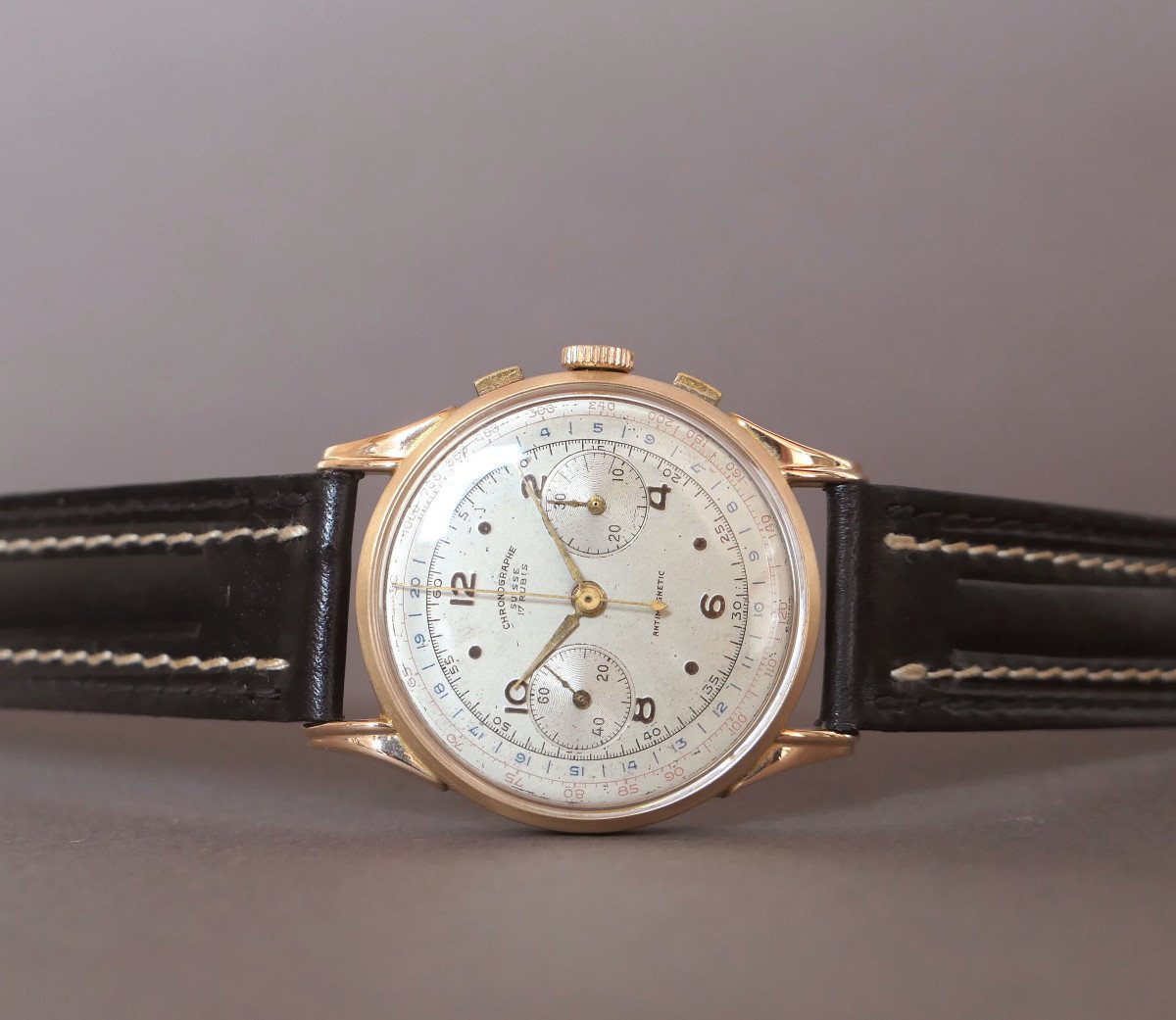 Chronographe Suisse - Or 18 Carats-photo-2