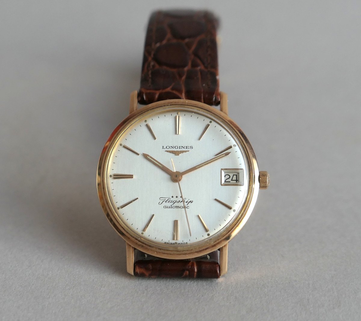 Longines Flagship Automatic - 18k Yellow Gold - 35mm - Nos-photo-2