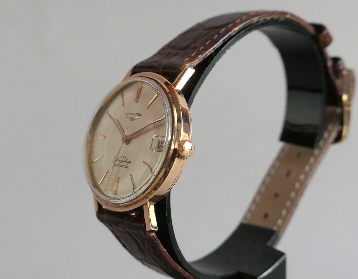 Longines Flagship Automatic - 18k Yellow Gold - 35mm - Nos-photo-4