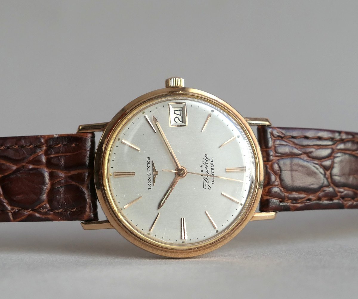 Longines Flagship Automatique - Or Jaune 18 Carats - 35mm - Nos-photo-1