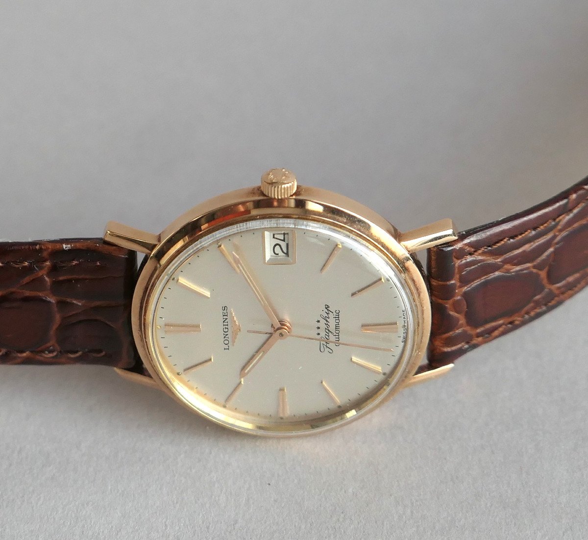 Longines Flagship Automatique - Or Jaune 18 Carats - 35mm - Nos-photo-2