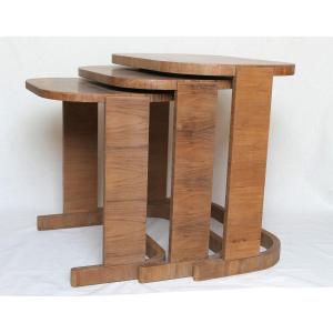 Art-deco Nesting Tables By De Coene Frères (belgium)