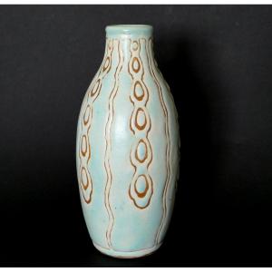 C. Catteau - Vase En Faïence - Décor D921