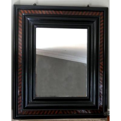 Large Mirror Wood Molded And Parqueted