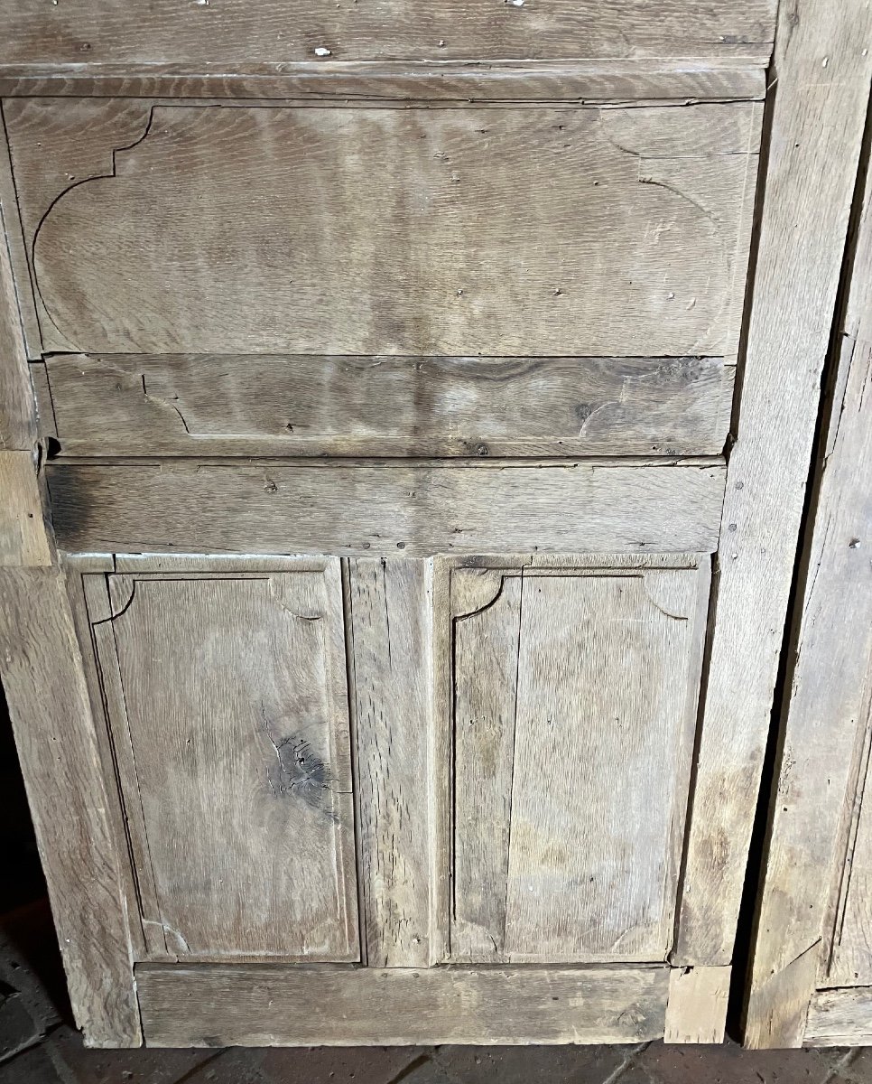 2 17th Or 18th Century Oak Woodwork Panels -photo-4