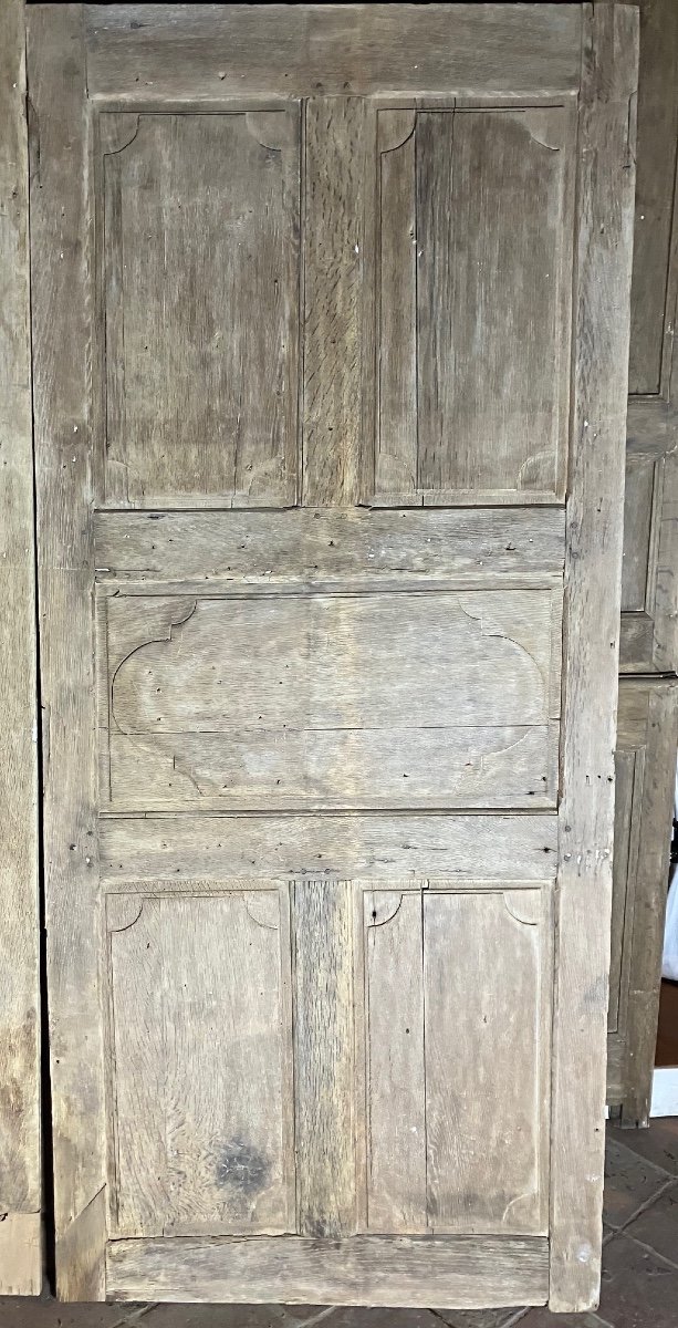 2 17th Or 18th Century Oak Woodwork Panels -photo-1