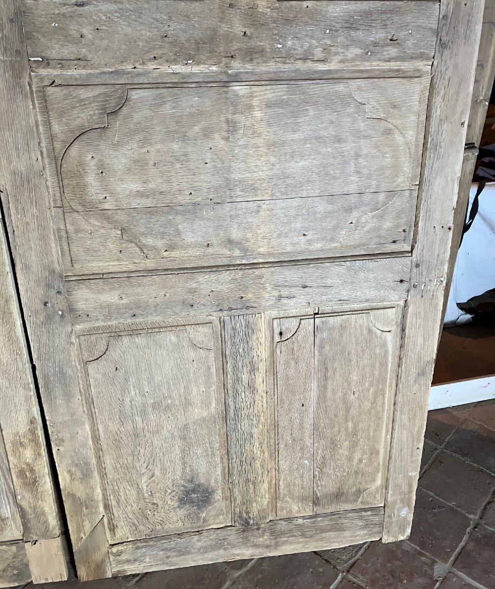 2 17th Or 18th Century Oak Woodwork Panels -photo-3