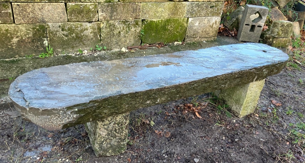 19th Century Stone Bench -photo-2