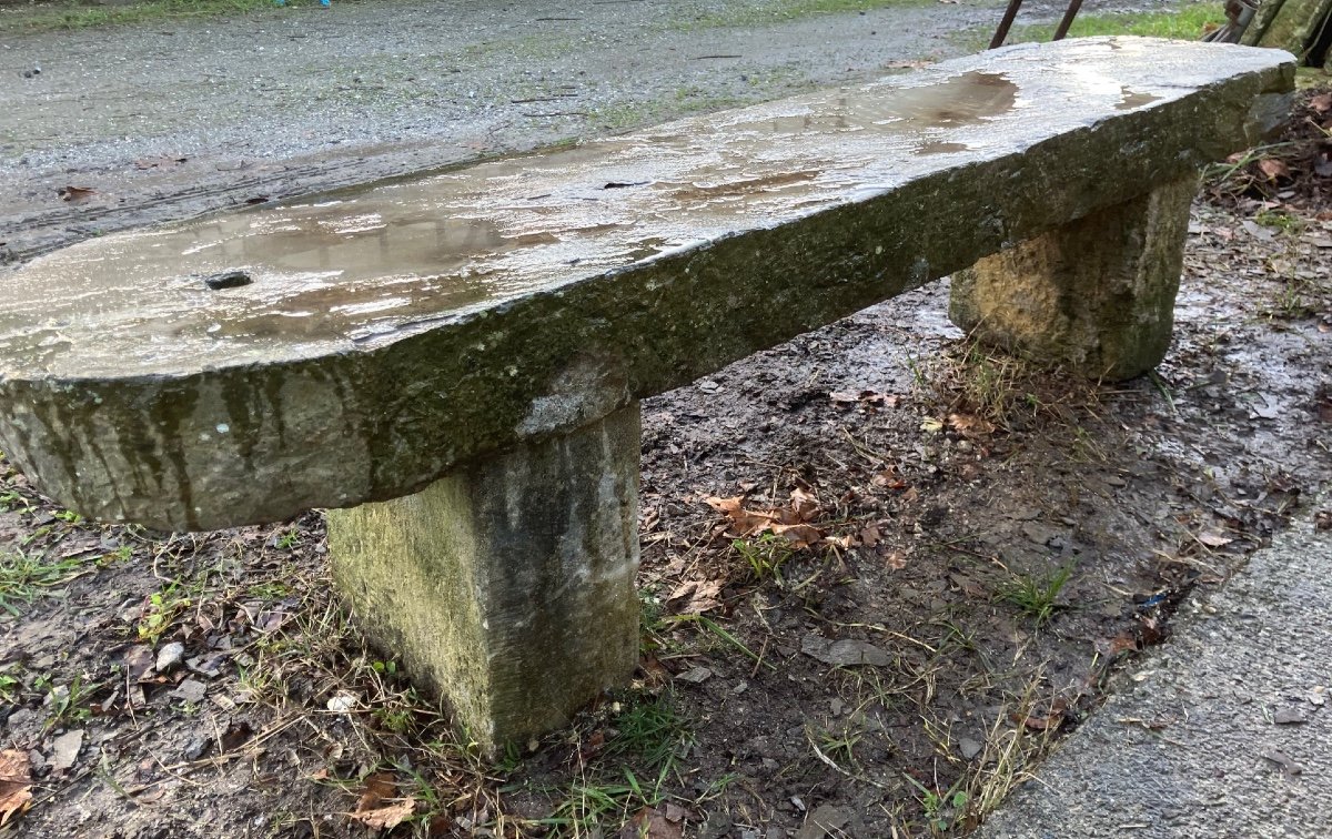 19th Century Stone Bench -photo-3