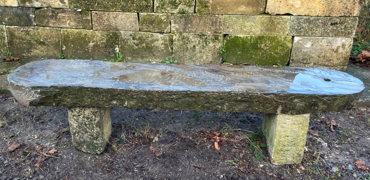 19th Century Stone Bench 