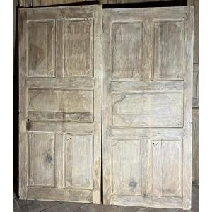 2 17th Or 18th Century Oak Woodwork Panels 