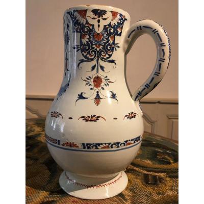 Rouen Earthenware Pitcher XVIII