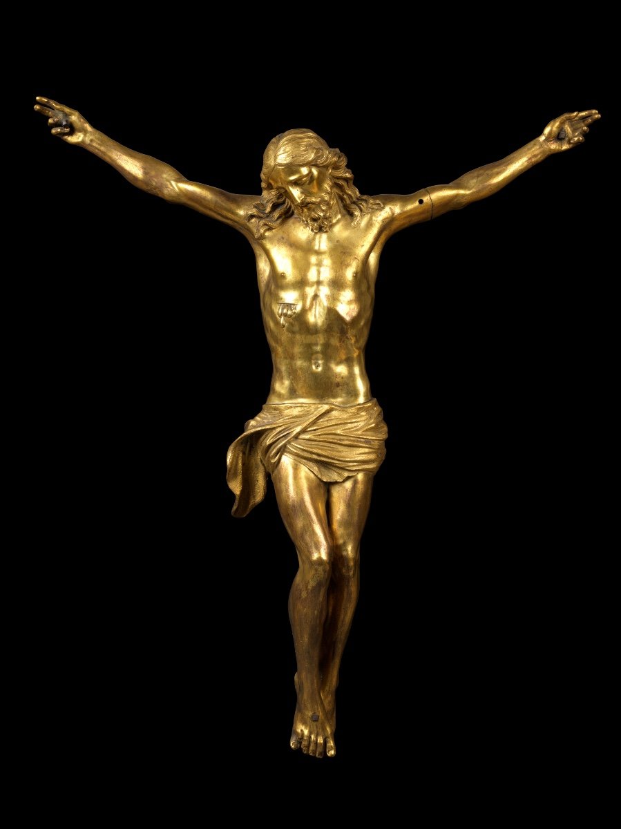 Gilt Bronze Figure Of Cristo Morto Attr. G Della Porta, Italian Renaissance-photo-2