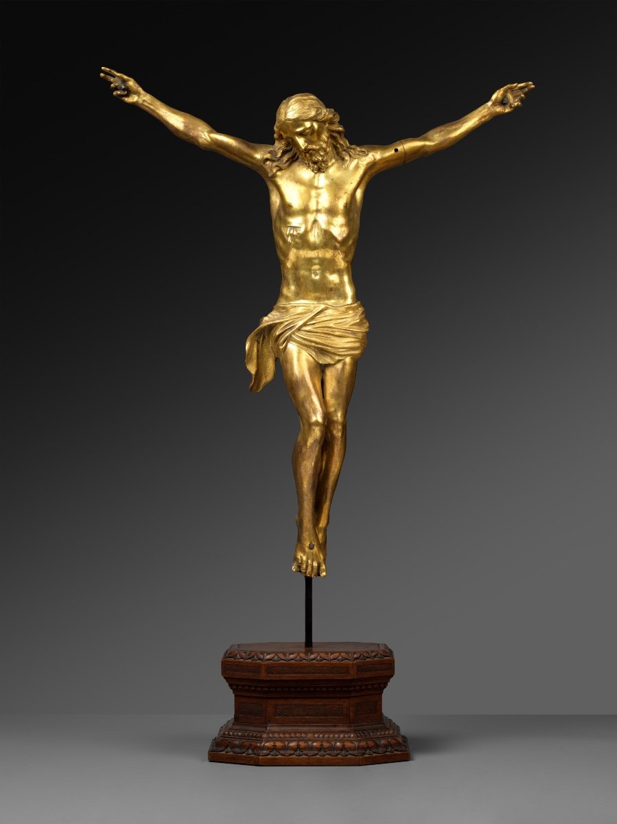 Gilt Bronze Figure Of Cristo Morto Attr. G Della Porta, Italian Renaissance