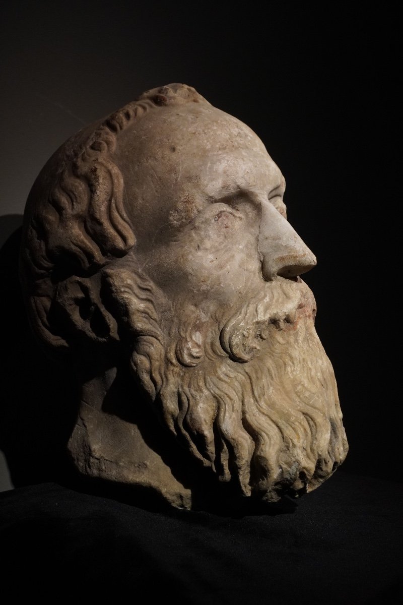 Portrait Head Of Bearded Man