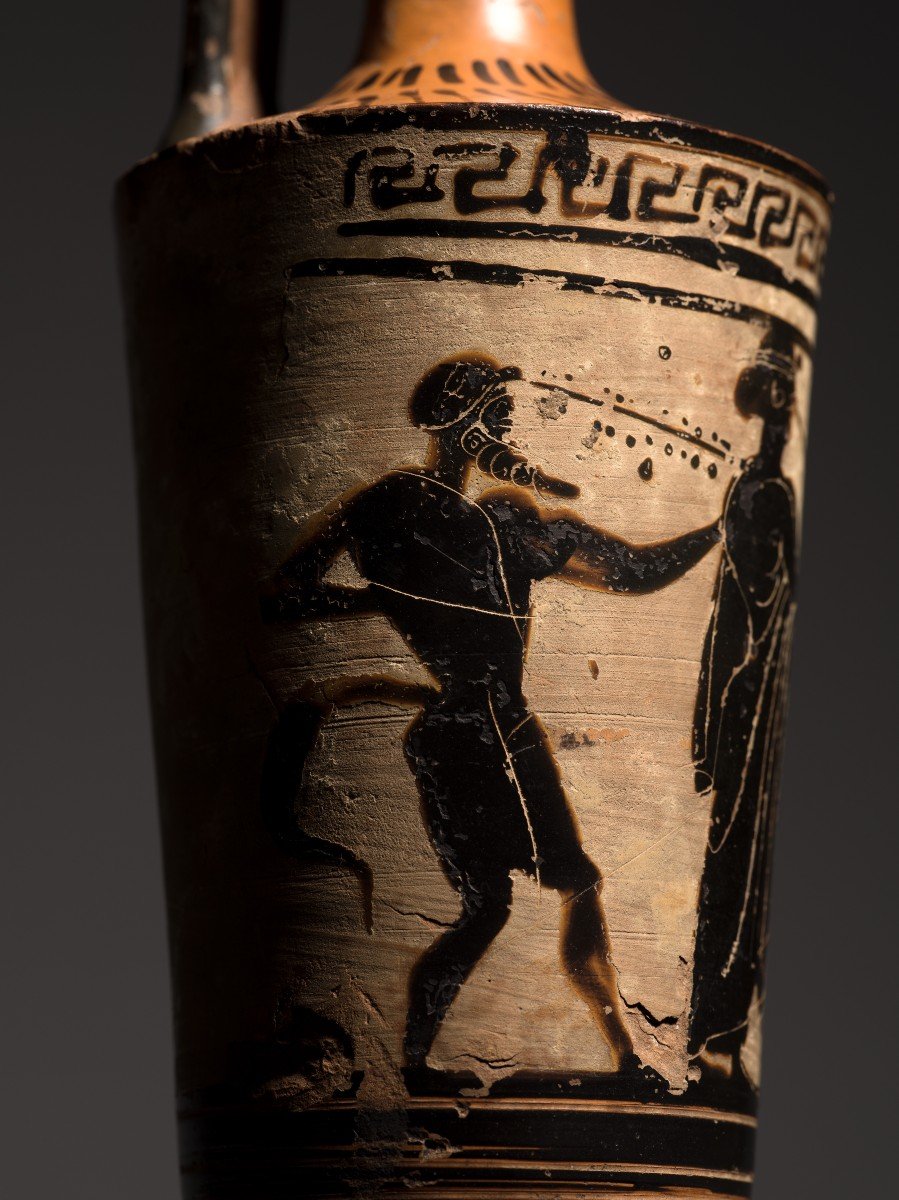 Lekythos Attique De Type Cheminée Vers 500-460 Av. Jc-photo-4