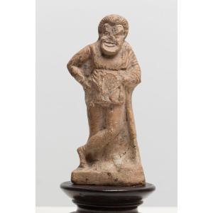 Ancient Greek Terracotta Comic Actor Figurine