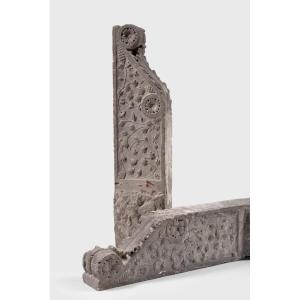 Paire de Antique supports architecturaux italiens Pietra Serena, Toscane, vers 1600