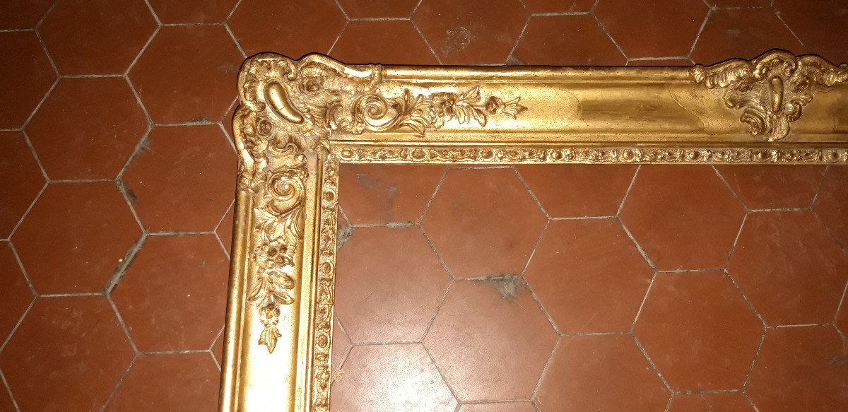 19th Century Frame, In Golden Wood.-photo-2