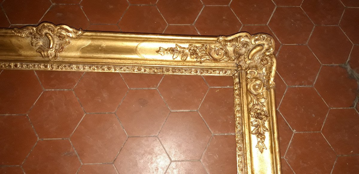 19th Century Frame, In Golden Wood.-photo-3