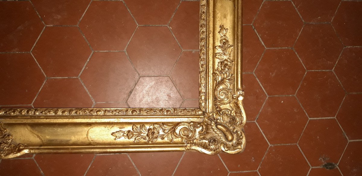 19th Century Frame, In Golden Wood.-photo-4