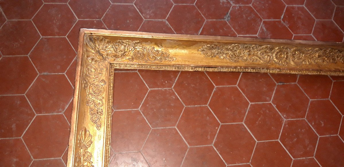 19th Century Frame, In Golden Wood.-photo-2