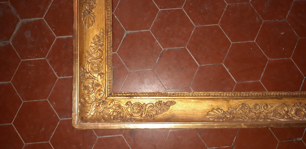 19th Century Frame, In Golden Wood.-photo-1