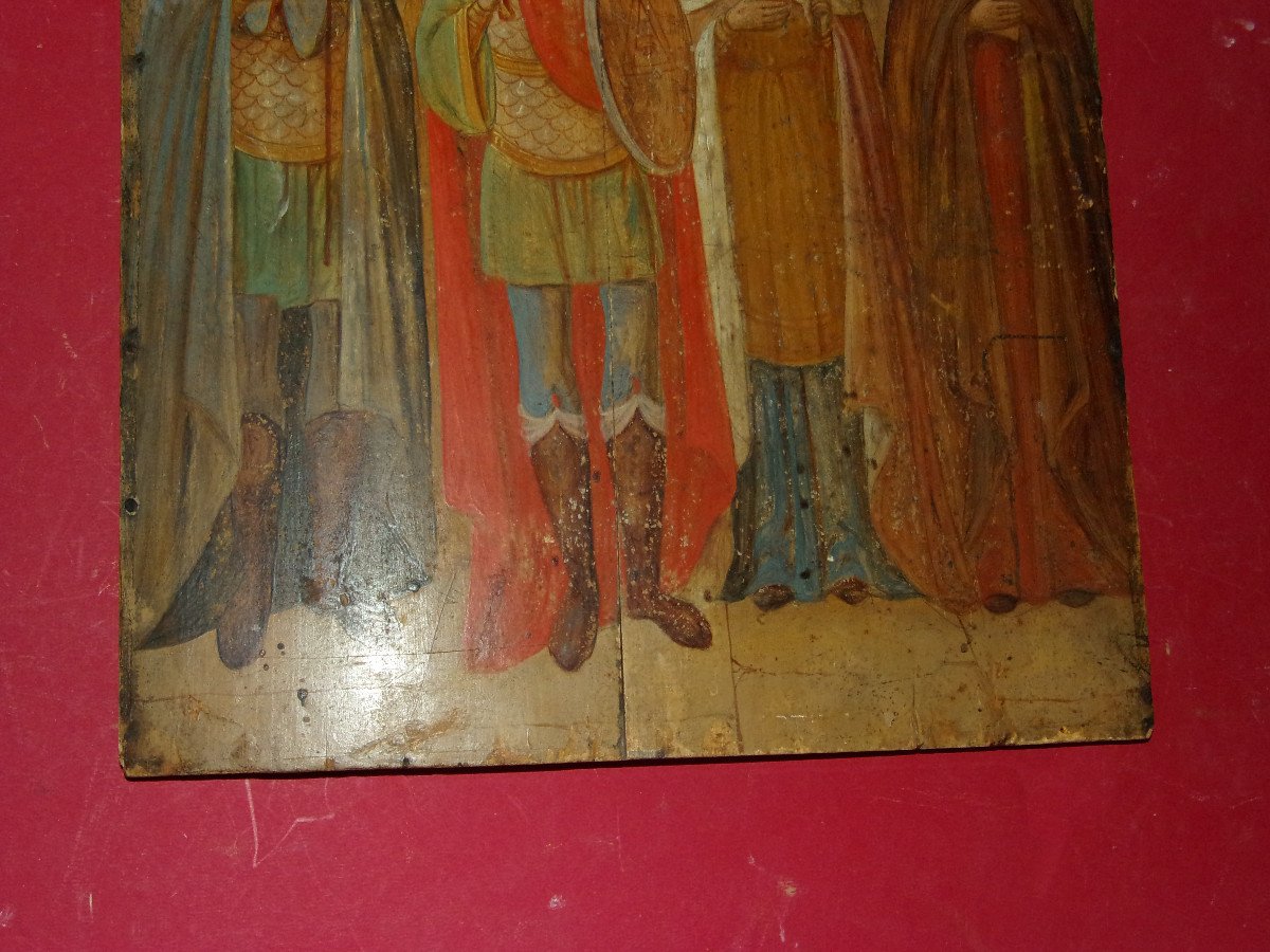 Large Russian Icon Late 18th Time.-photo-3